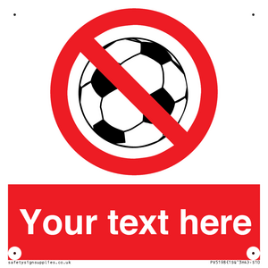 Custom No Ball Games Sign